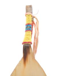 Sioux Beaded and Quilled Horn Spoon