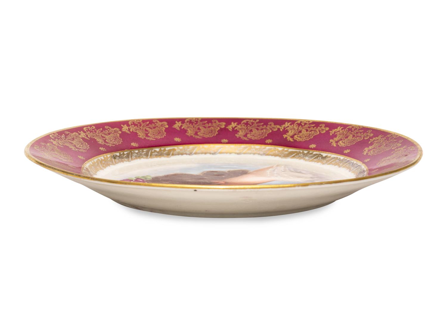 A Vienna Style Porcelain Plate
