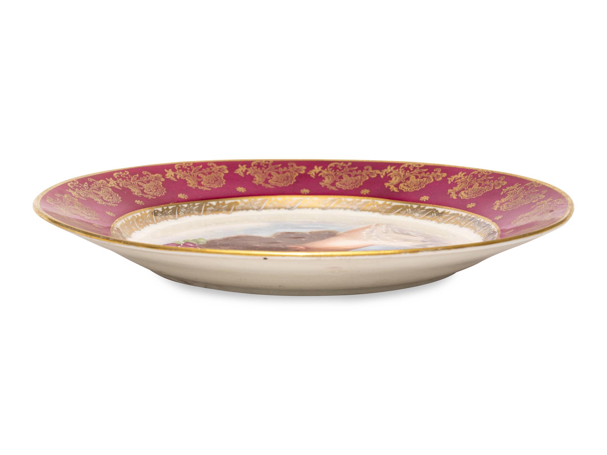 A Vienna Style Porcelain Plate