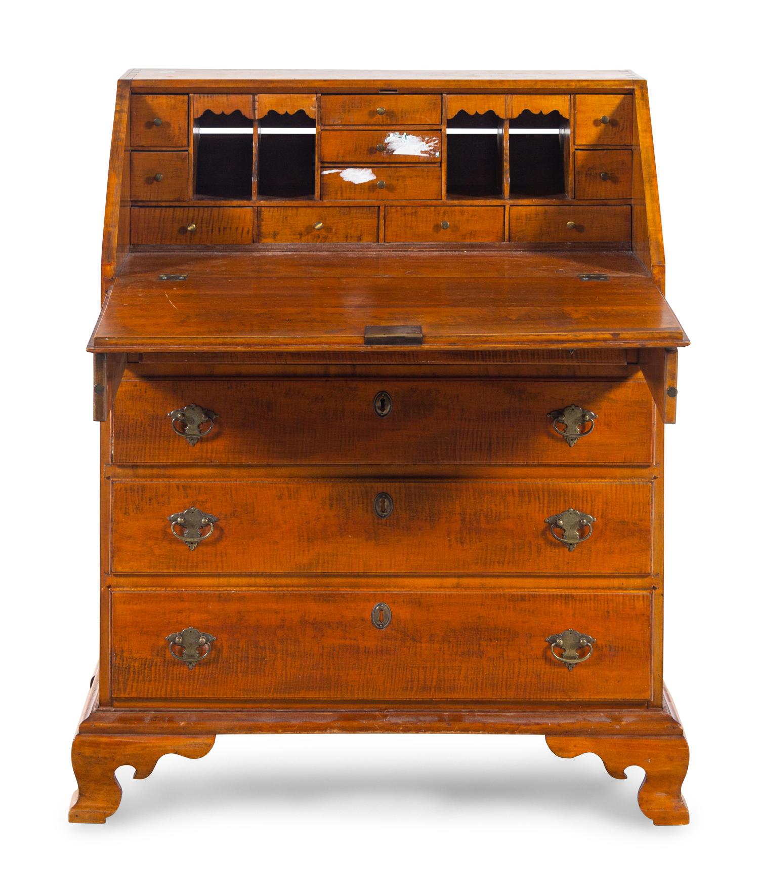 An American Maple Slant Front Desk