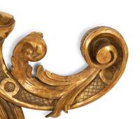 A Pair of Italian Giltwood Foliate Scroll Wall Appliques — 19th/20th Century