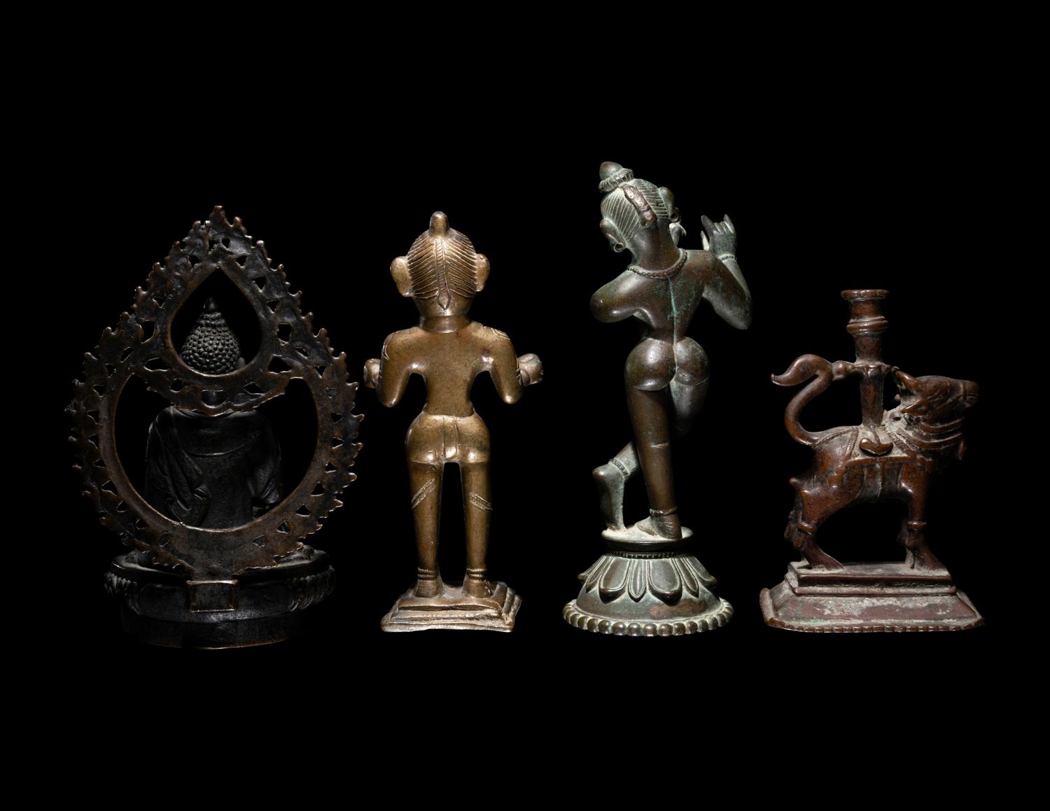 Four Asian Bronze Figures