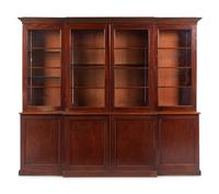 A George III Mahogany Breakfront Bookcase