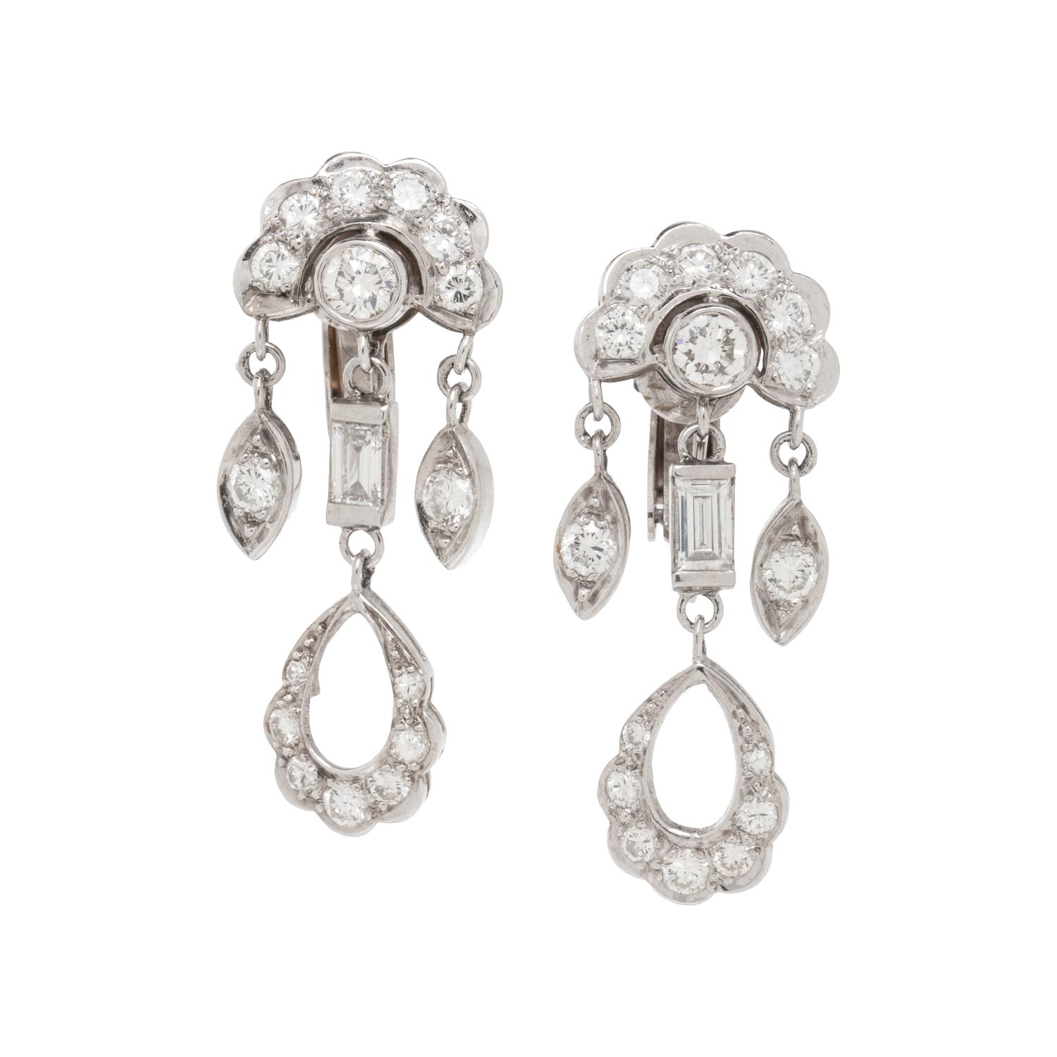 DIAMOND CLIP EARRINGS