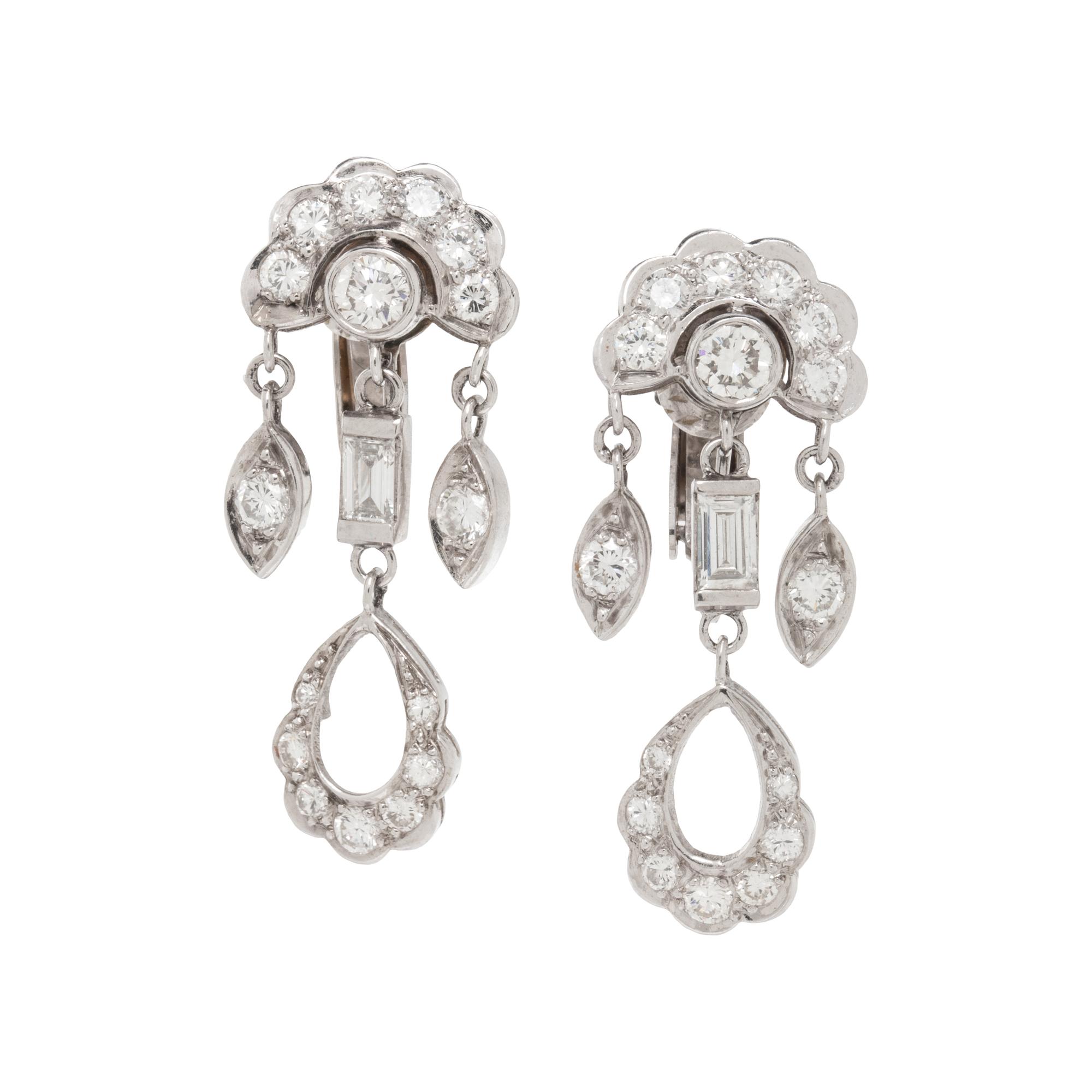 DIAMOND CLIP EARRINGS