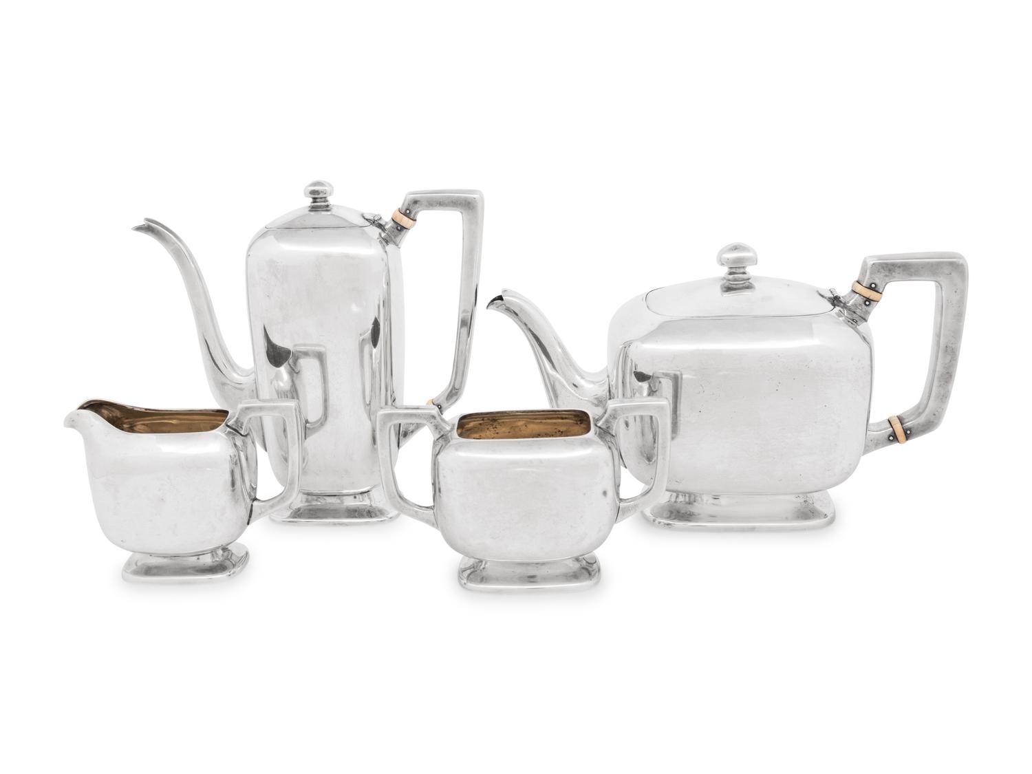 An American Silver Four-Piece Tea and Coffee Service
