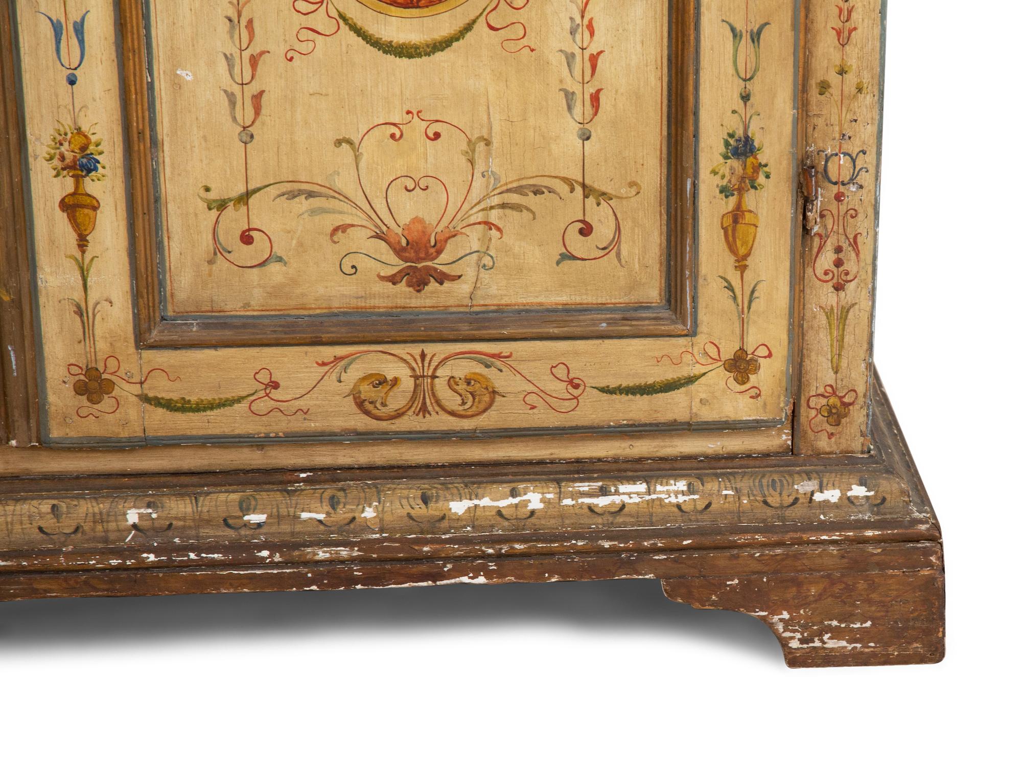 A Venetian Style Painted Armoire