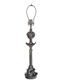 A Bronze Figural Lamp in the Style of Giacometti