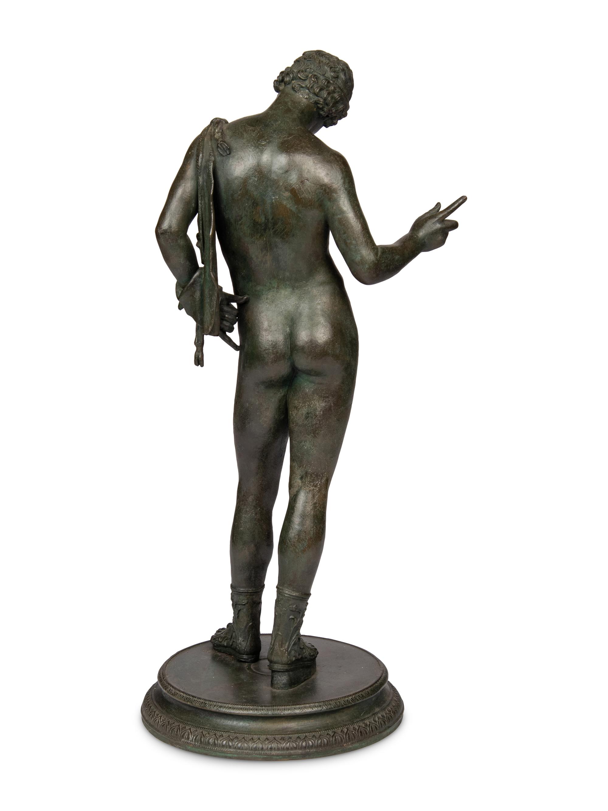 A Patinated Bronze Figure of Dionysus