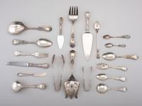 A Reed & Barton Silver Flatware Service