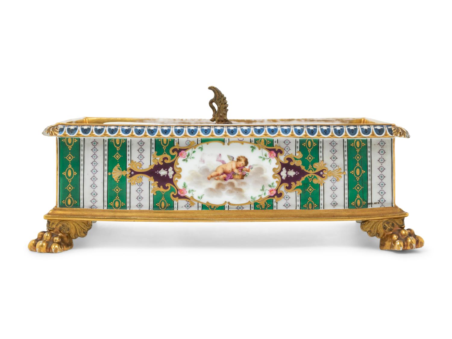 A French Porcelain Encrier