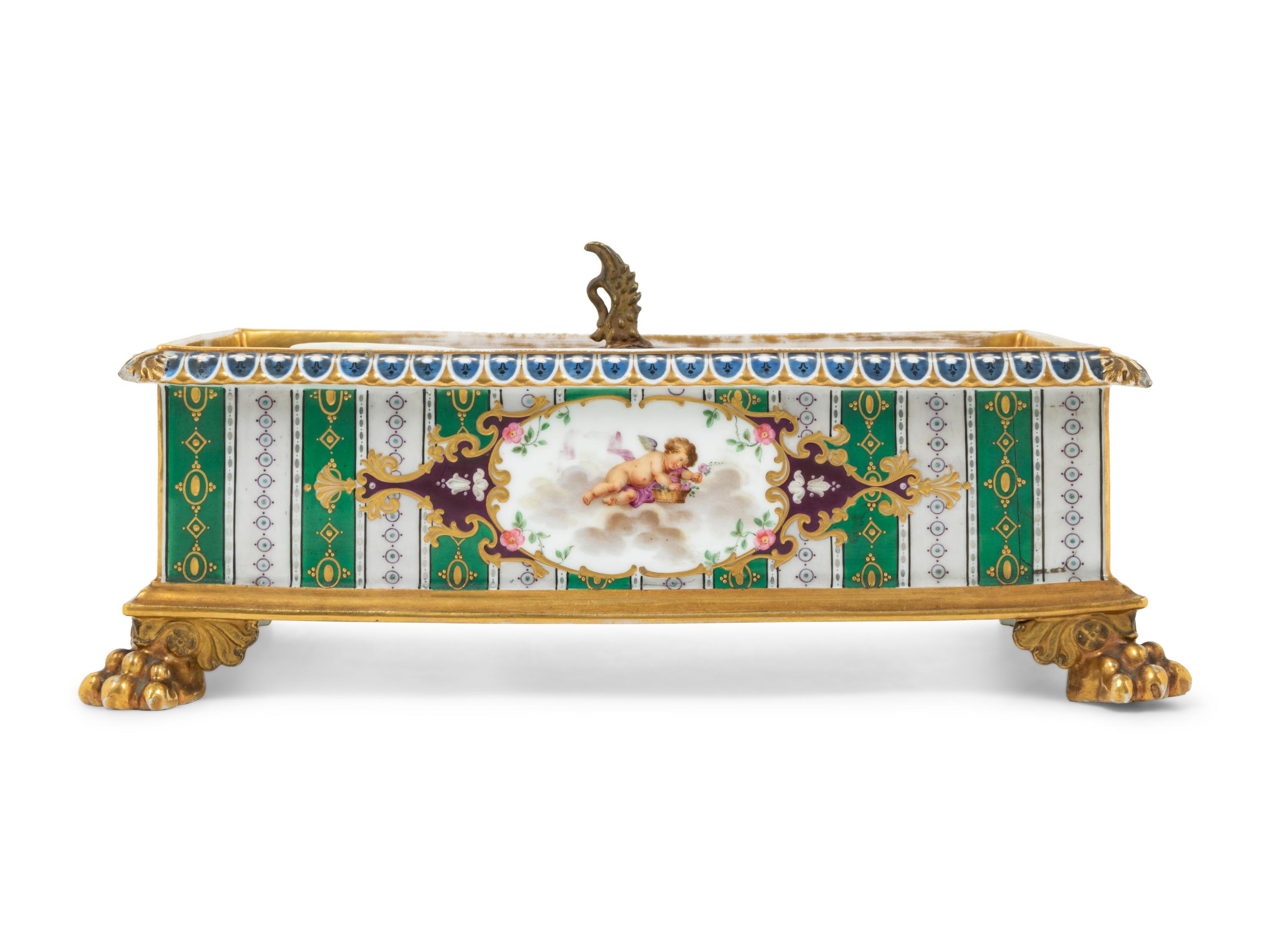 A French Porcelain Encrier
