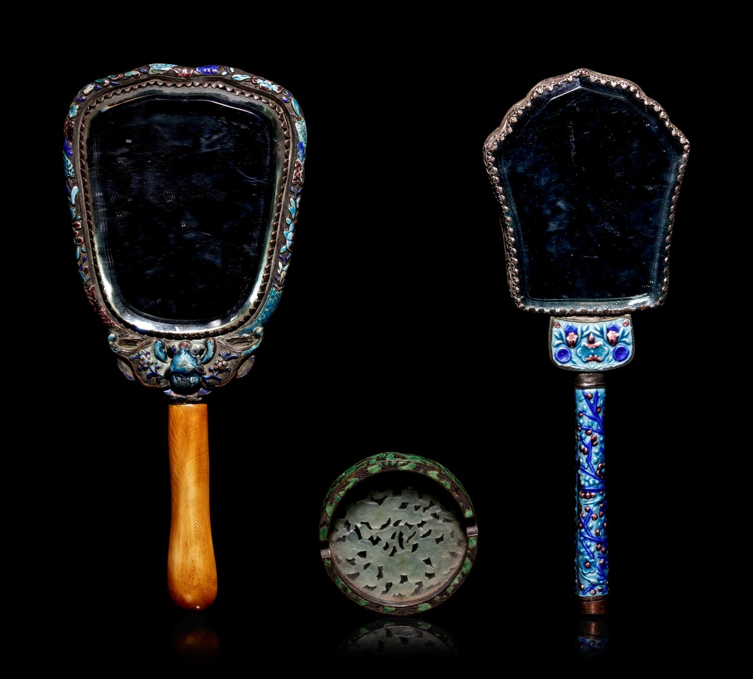 Three Chinese Painted Enamel Articles