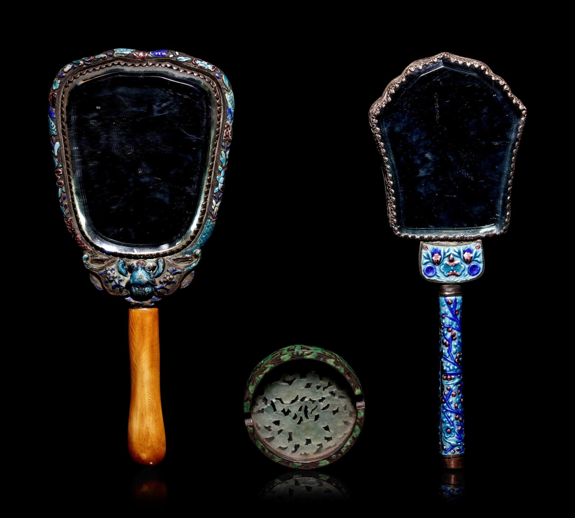 Three Chinese Painted Enamel Articles