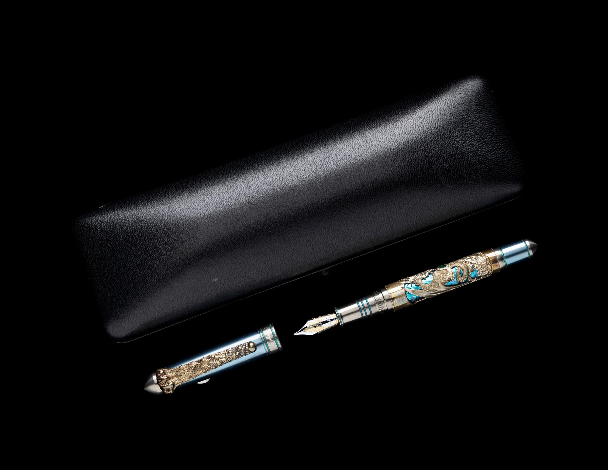 A Grayson Tighe Sea Dragon Fountain Pen