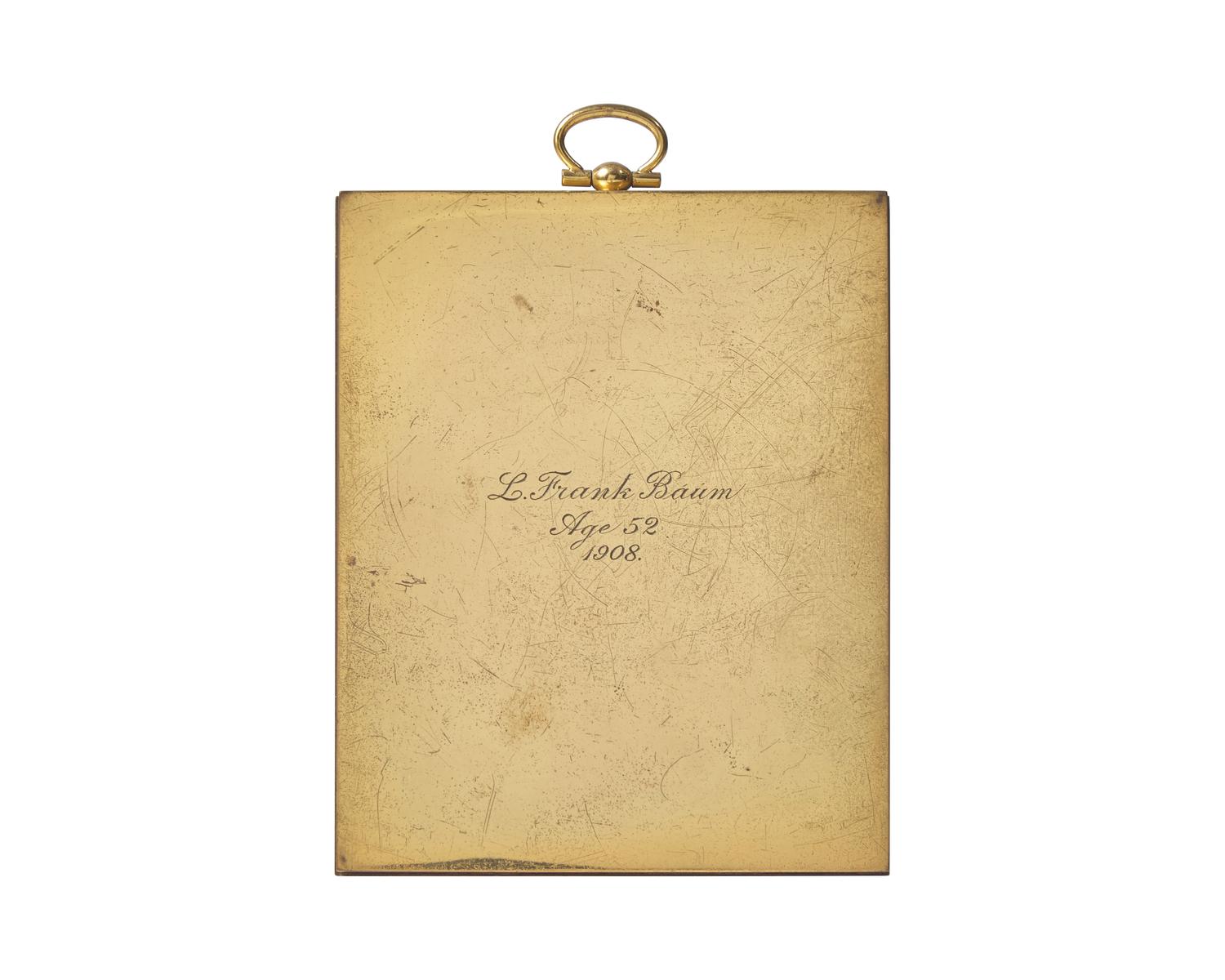 [Children's & Illustrated] [Baum, L. Frank] Quivey, Claude E. Original Portrait Miniature of L. Frank Baum