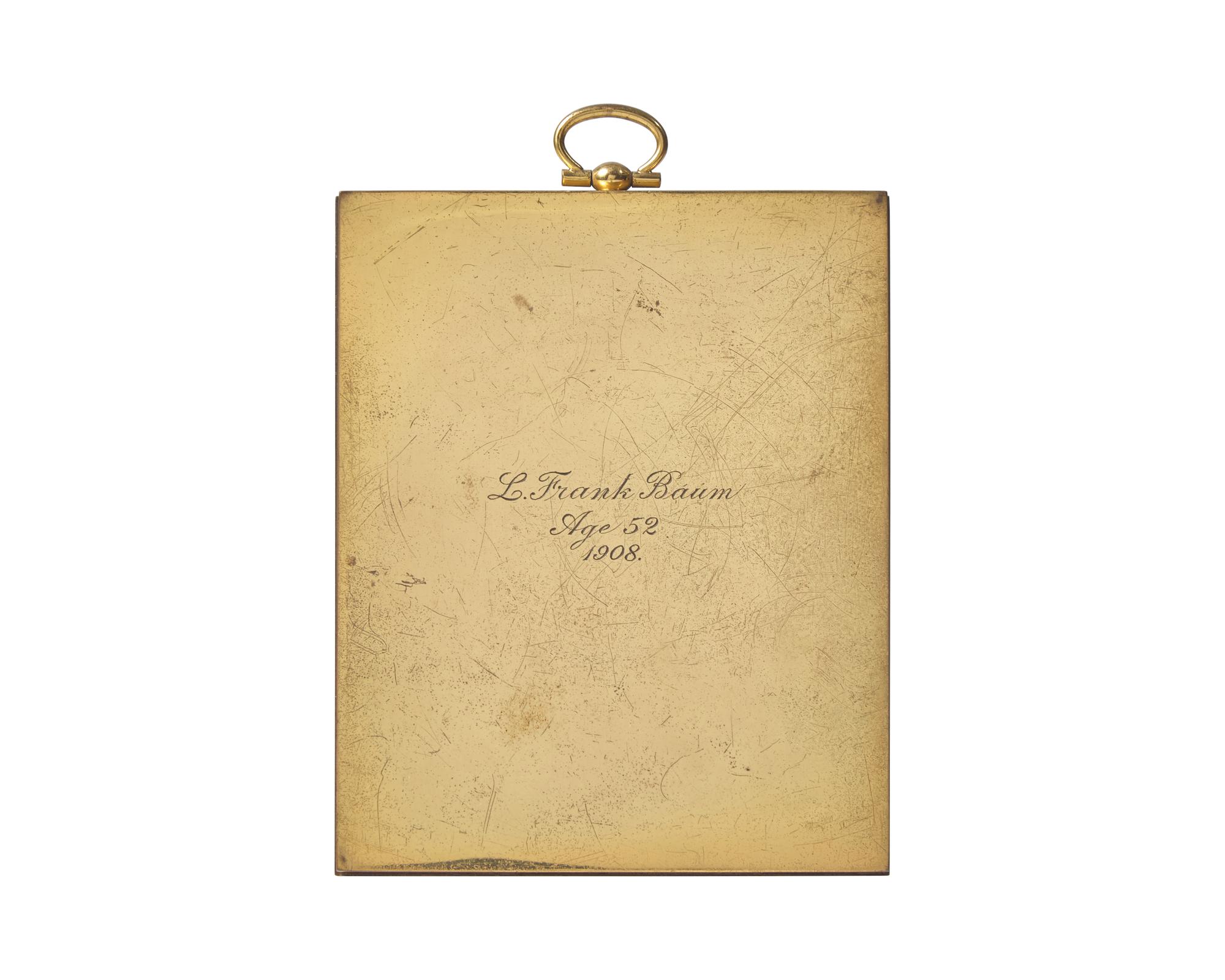 [Children's & Illustrated] [Baum, L. Frank] Quivey, Claude E. Original Portrait Miniature of L. Frank Baum