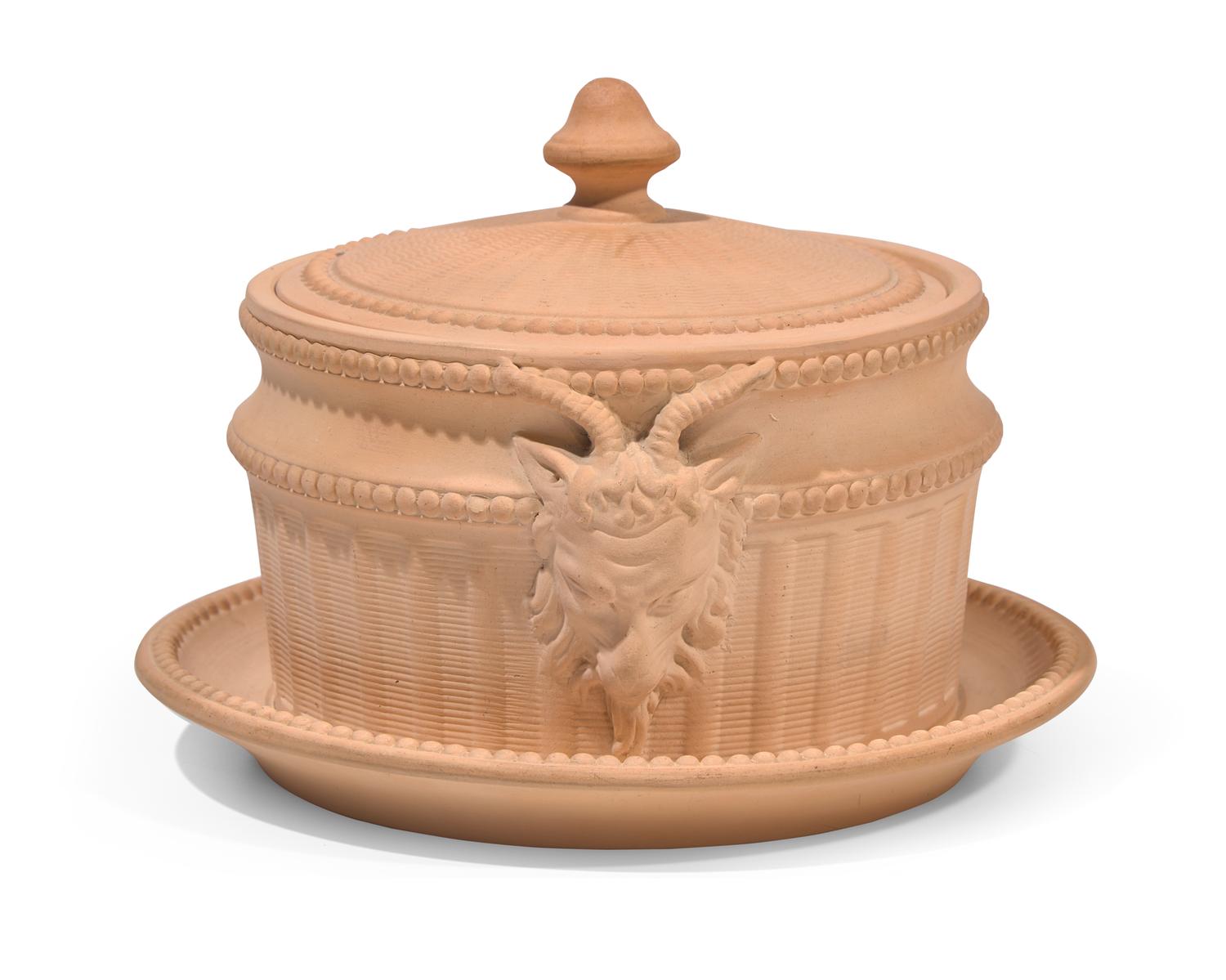 A Davenport Caneware Butter Dish