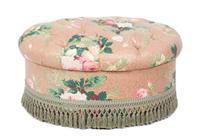 A Regency Style Oval Ottoman Height 24 inches.