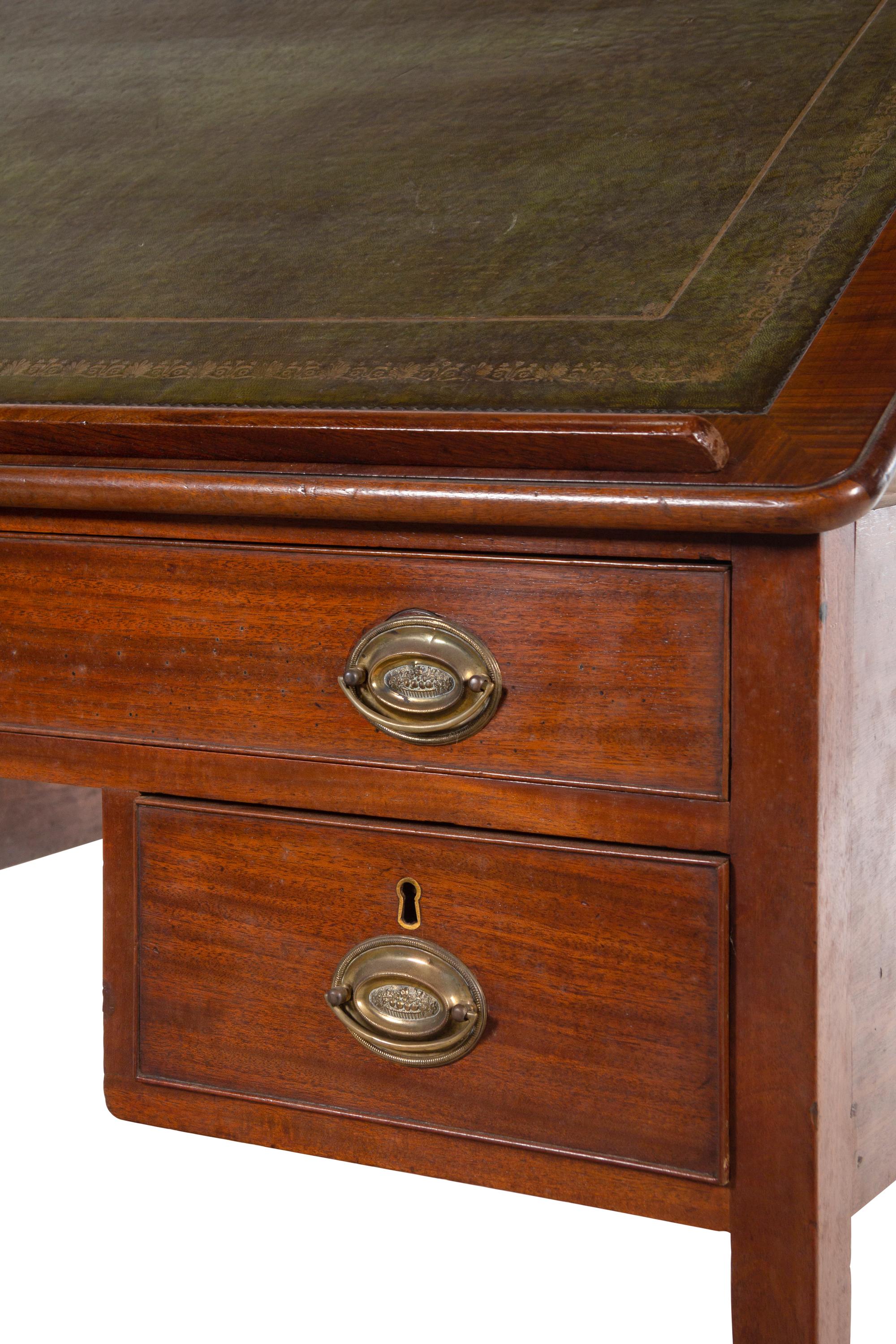A George III Mahogany Architect's Desk