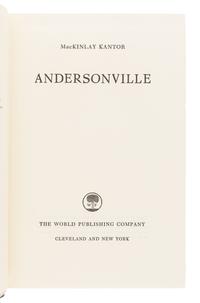 [CIVIL WAR]. KANTOR, MacKinlay (1904-1977). Andersonville . Cleveland and New York: The World Publishing Company, 1955.