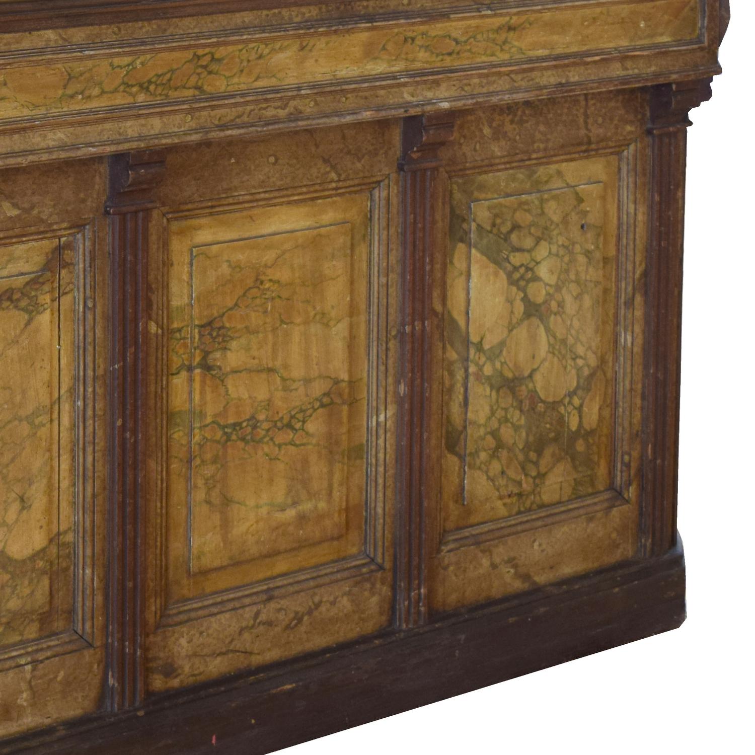 A Cafe Bar with Beer Taps and Zinc Top 56" H — France, Circa 1920