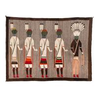 Navajo Weaving with Holy People [Rug]