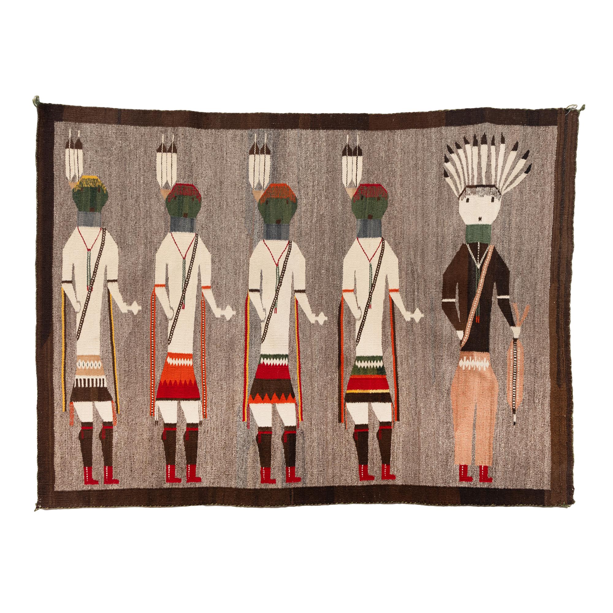 Navajo Weaving with Holy People [Rug]