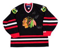 A Group of Chicago Blackhawks Signed Autograph Items (Including Bobby Hull, Stan Mikita and Tony Esposito),