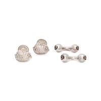 COLLECTION OF STERLING SILVER CUFFLINKS