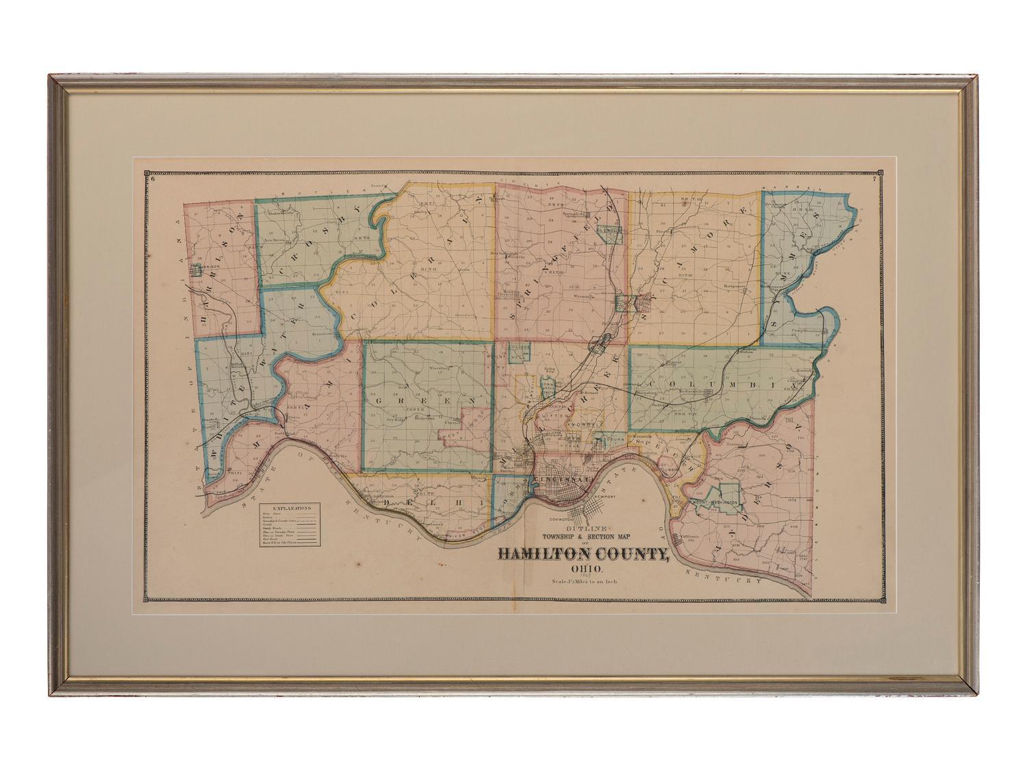 Two Maps of Cincinnati and Hamilton County