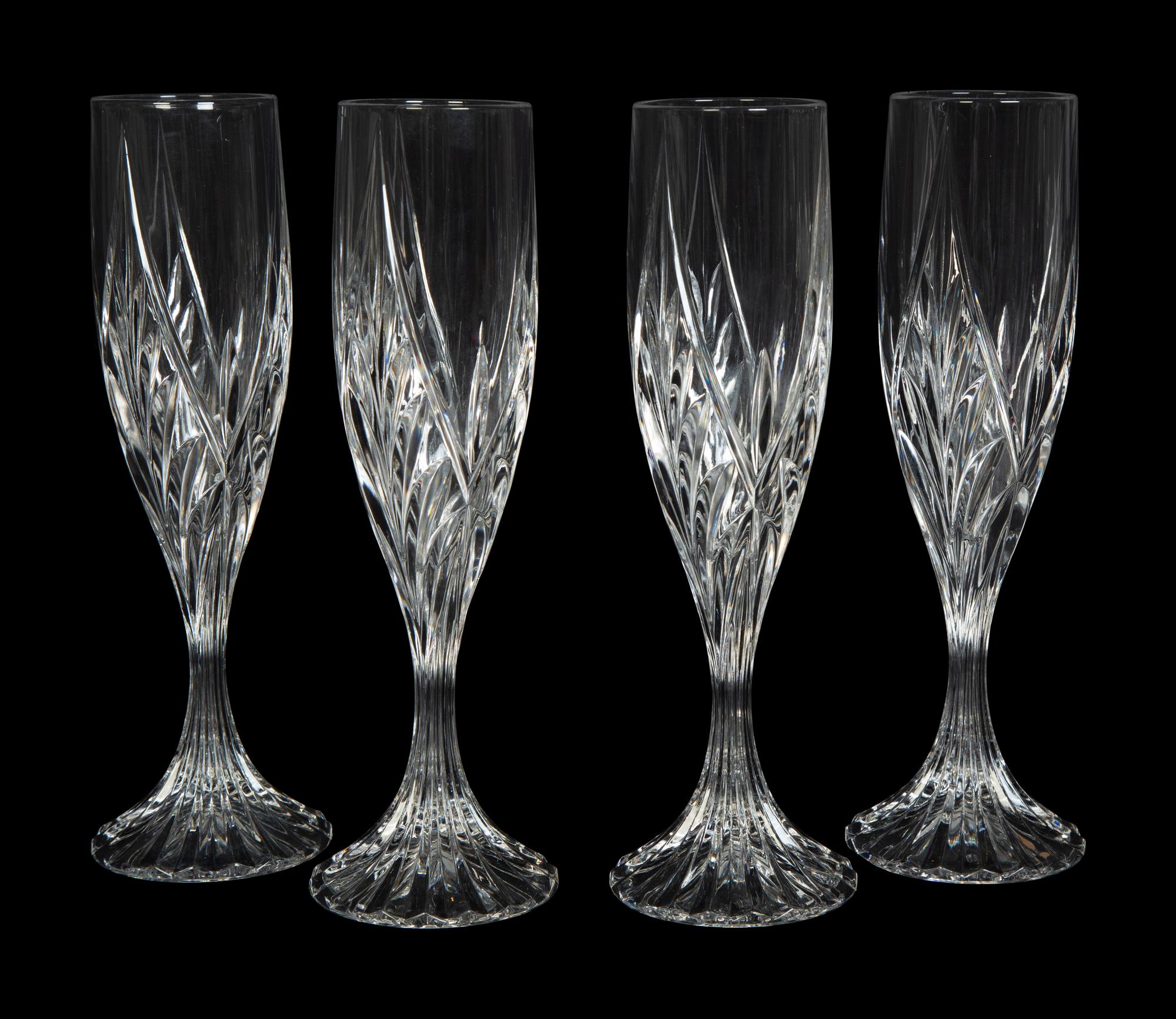 A Set of Nine Waterford Marquis Glasses with Six Others