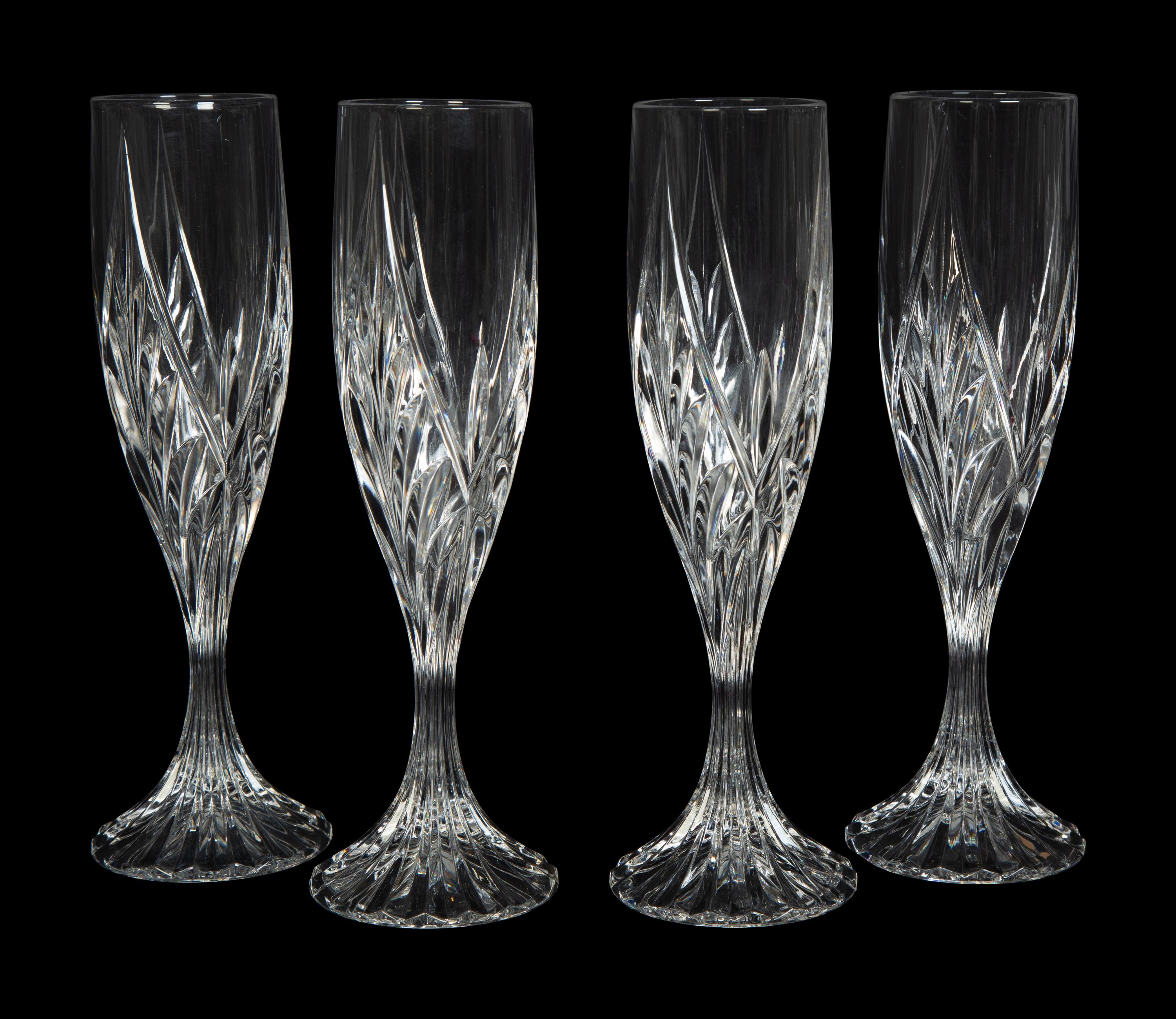 A Set of Nine Waterford Marquis Glasses with Six Others