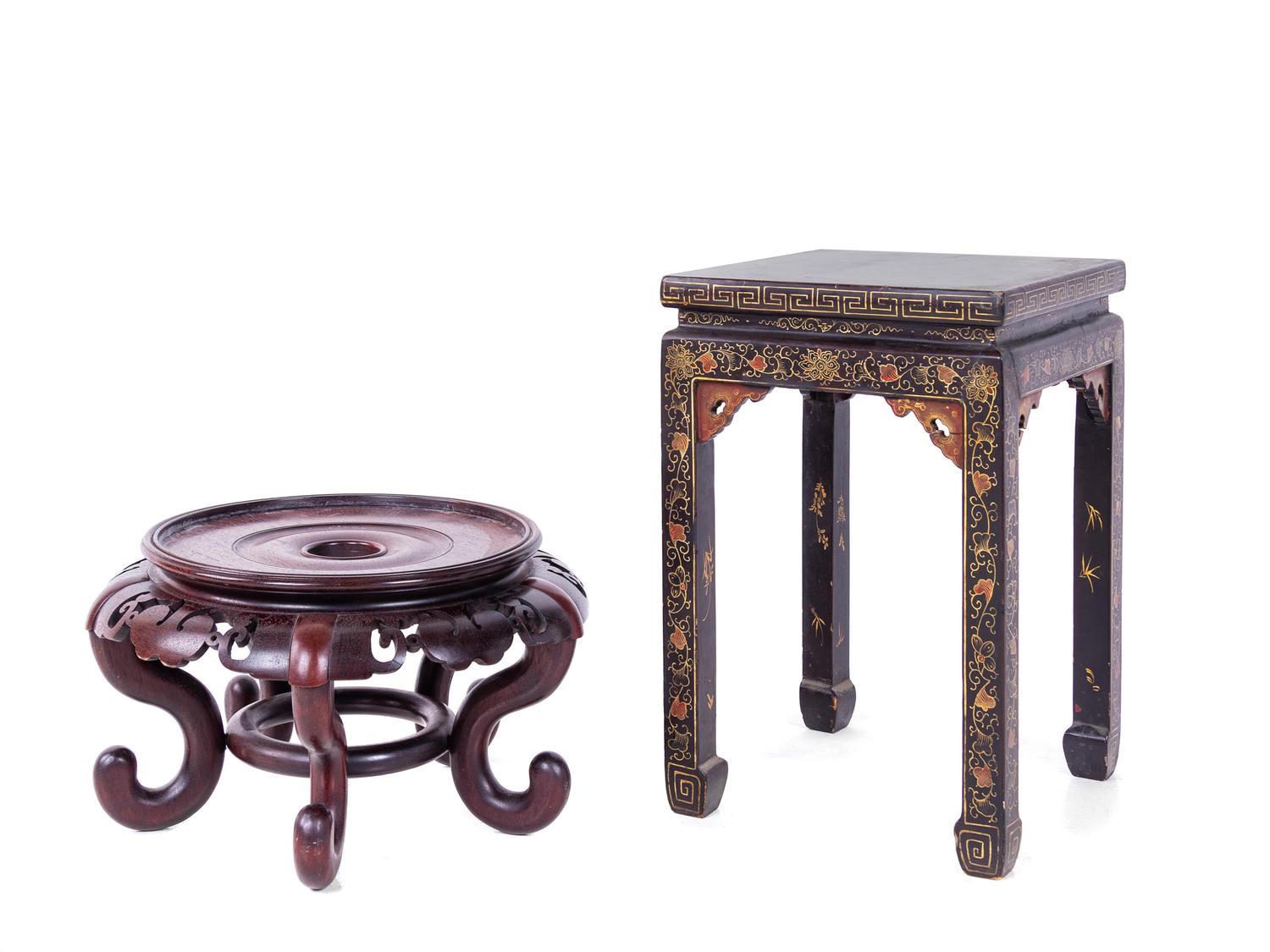 Two Small Chinese Stands