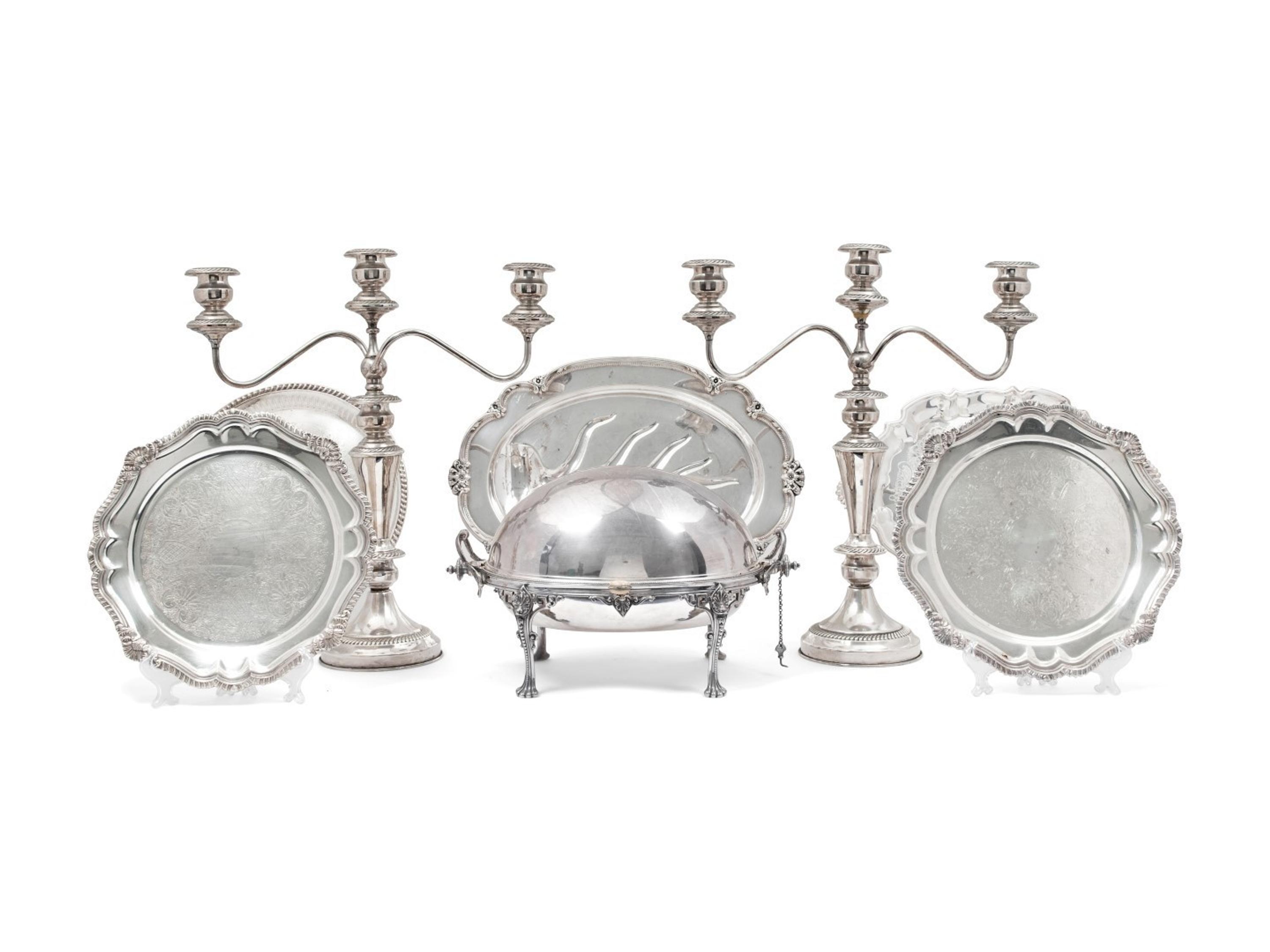 A Collection of Silverplate Items — 20TH CENTURY