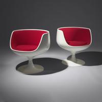 Pair of Cognac chairs