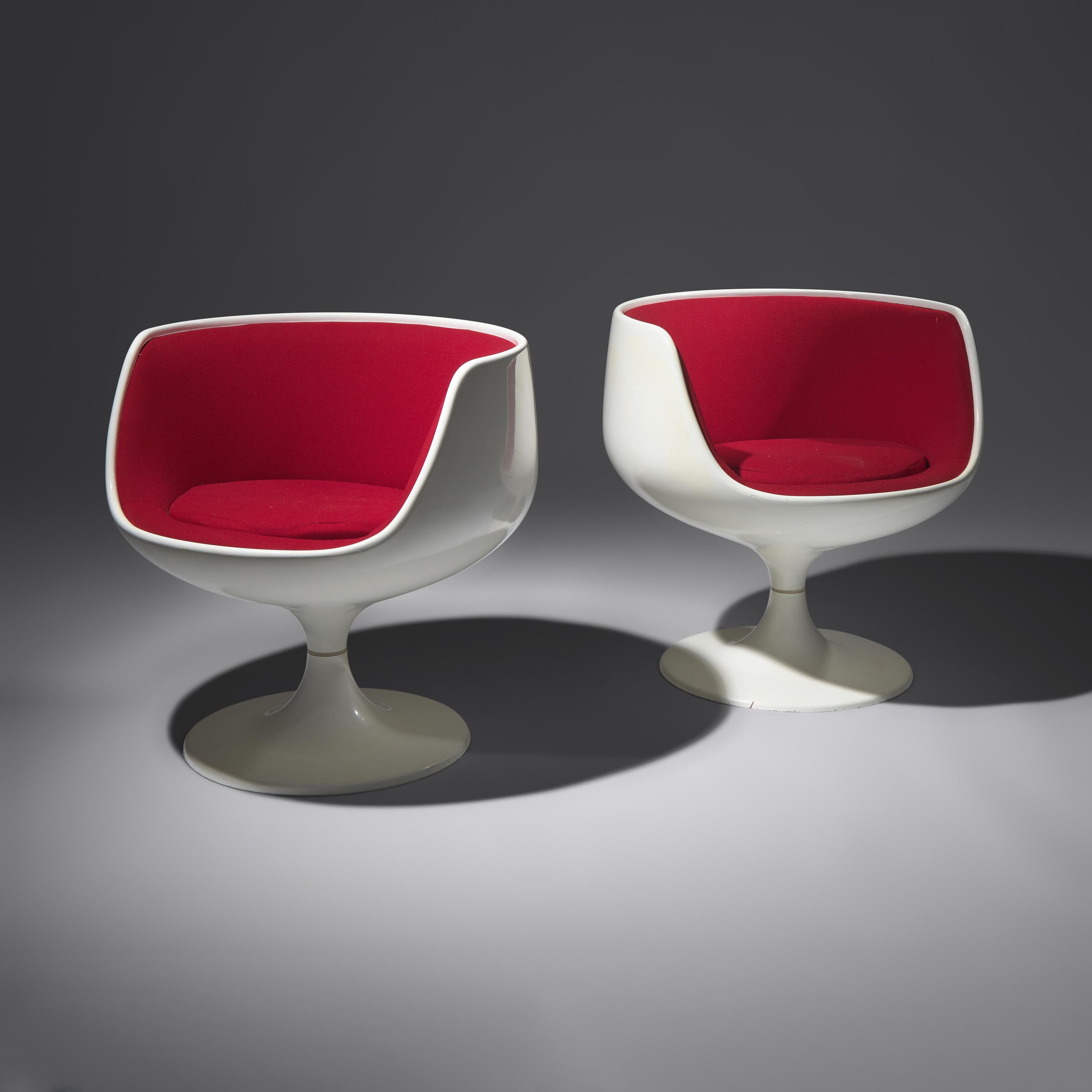 Pair of Cognac chairs