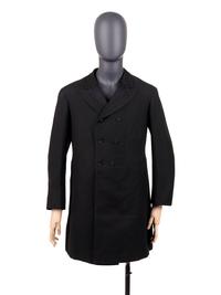 Two Men's Items: One Over Coat, One pair of Red Knit Underwear, 1890