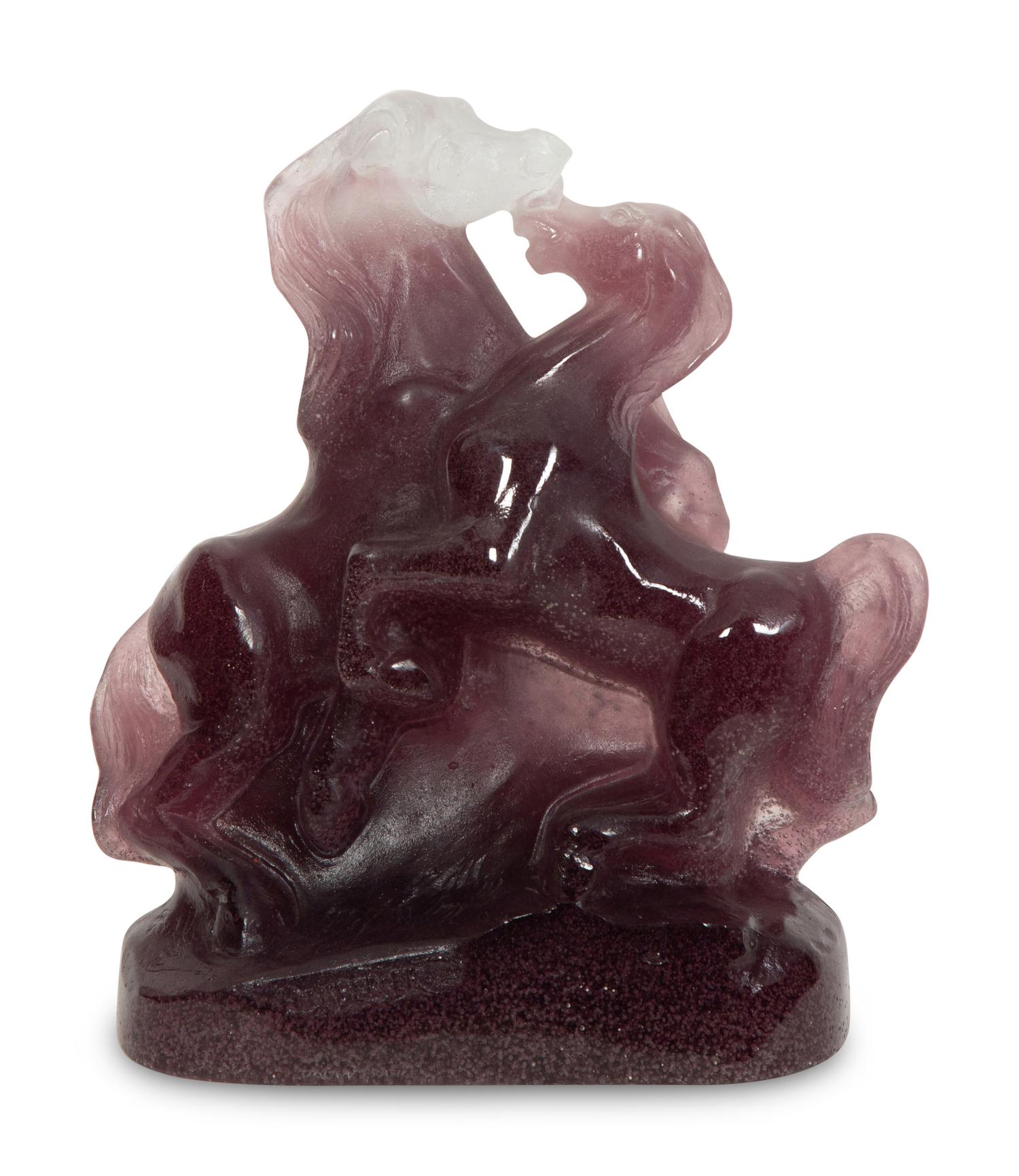 A Daum Pâte de Verre Calvales Sculpture