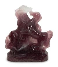 A Daum Pâte de Verre Calvales Sculpture