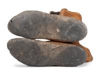 Navajo Buffalo Hide Moccasins, Collected by Hoffman Birney (1891-1958)