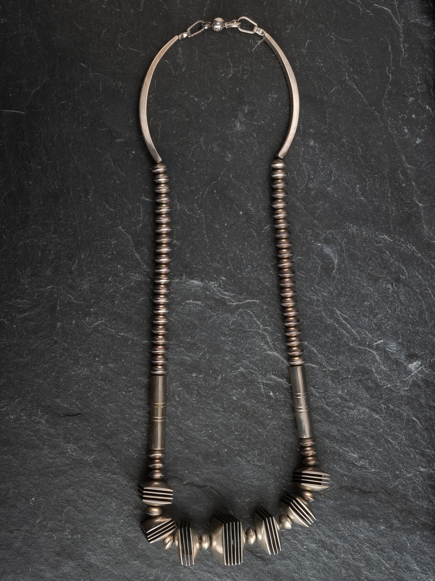 Graduated Sterling Silver Necklace