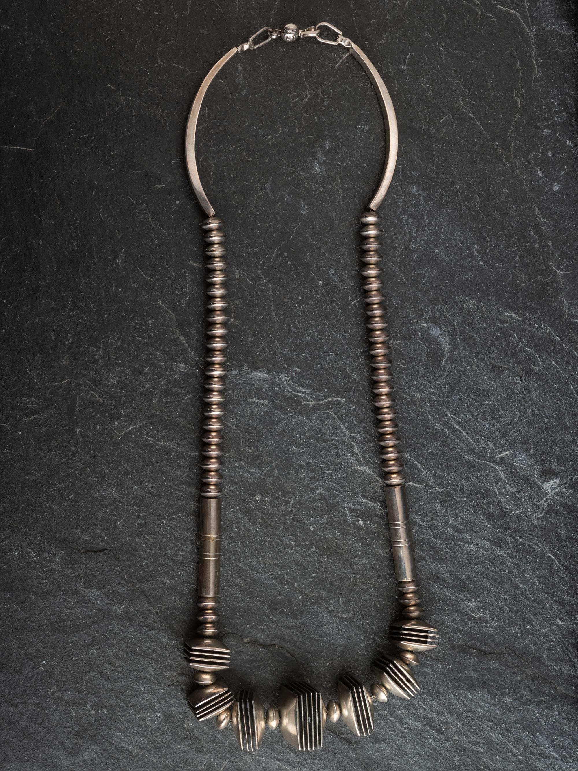 Graduated Sterling Silver Necklace