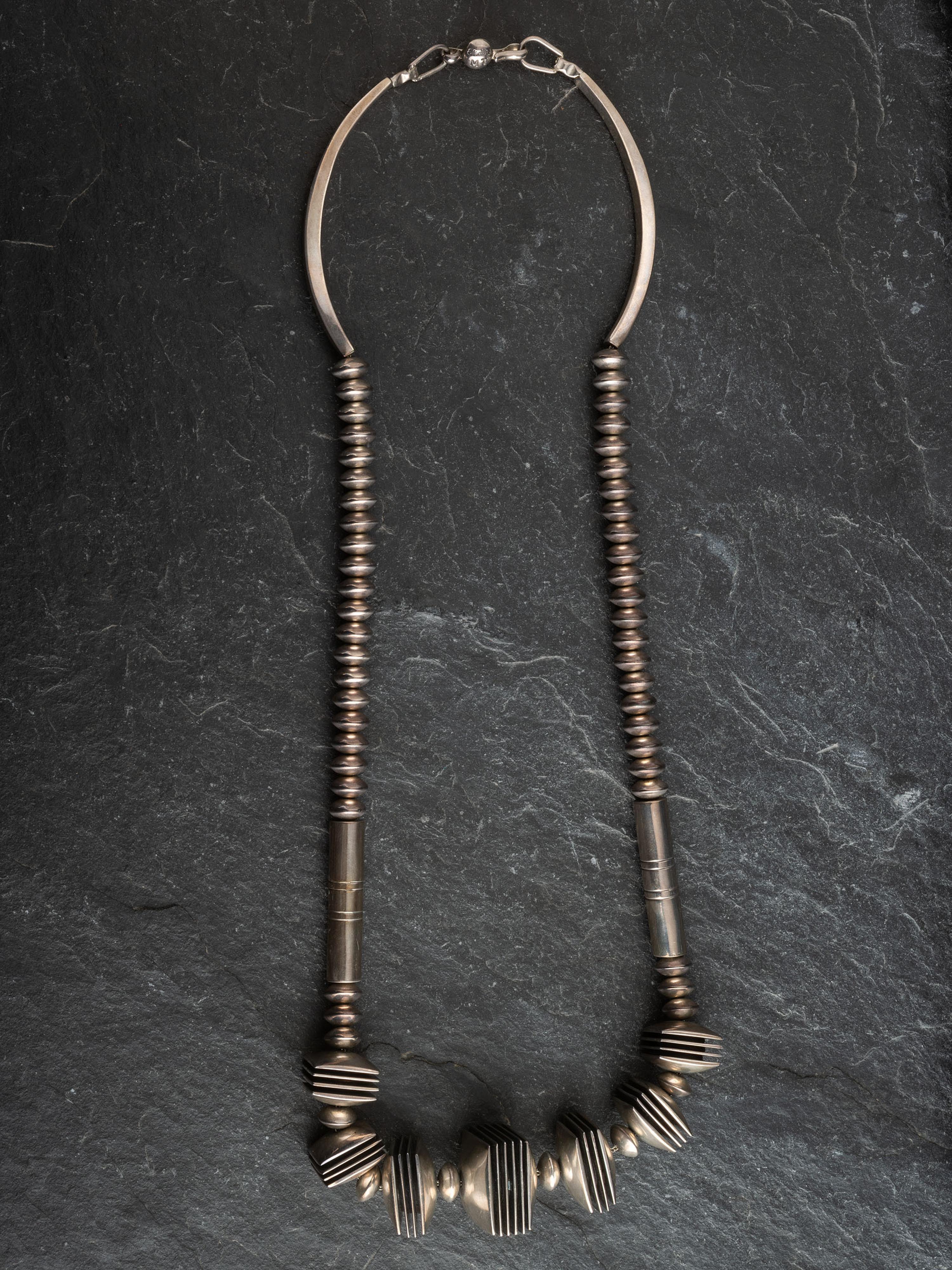 Graduated Sterling Silver Necklace