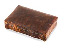 A George III Tortoise Shell Serpentine Dressing Box