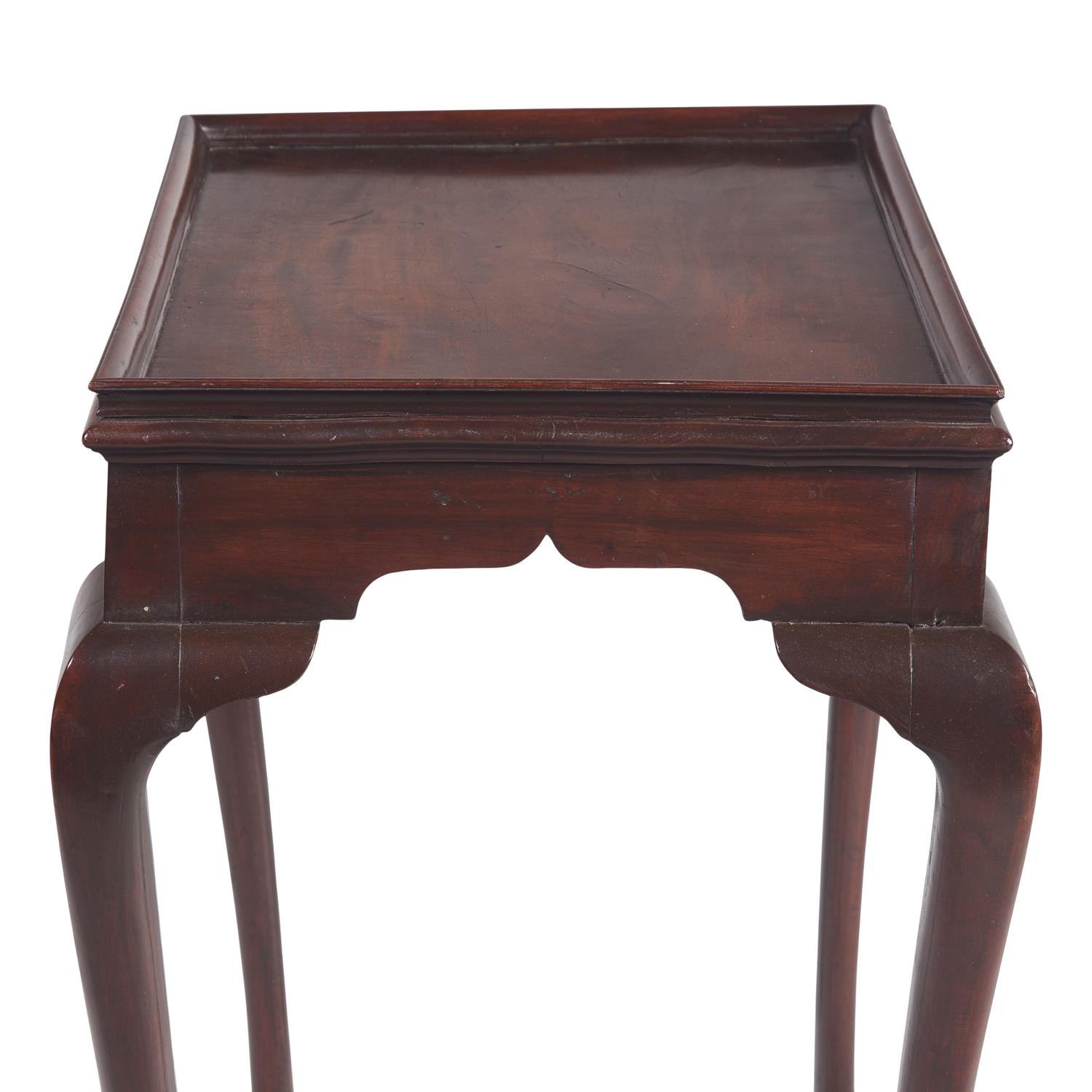 A Queen Anne Mahogany Tray-Top Tea Table