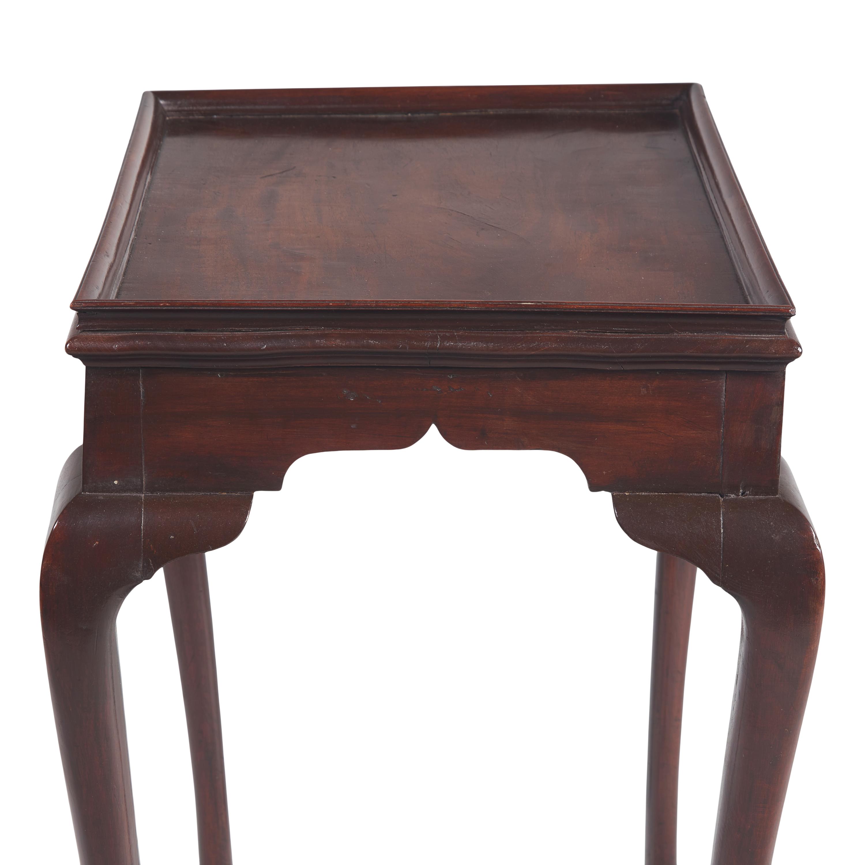 A Queen Anne Mahogany Tray-Top Tea Table