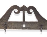 A Wrought Iron Kitchen Wall Rack, French, Early 19th Century