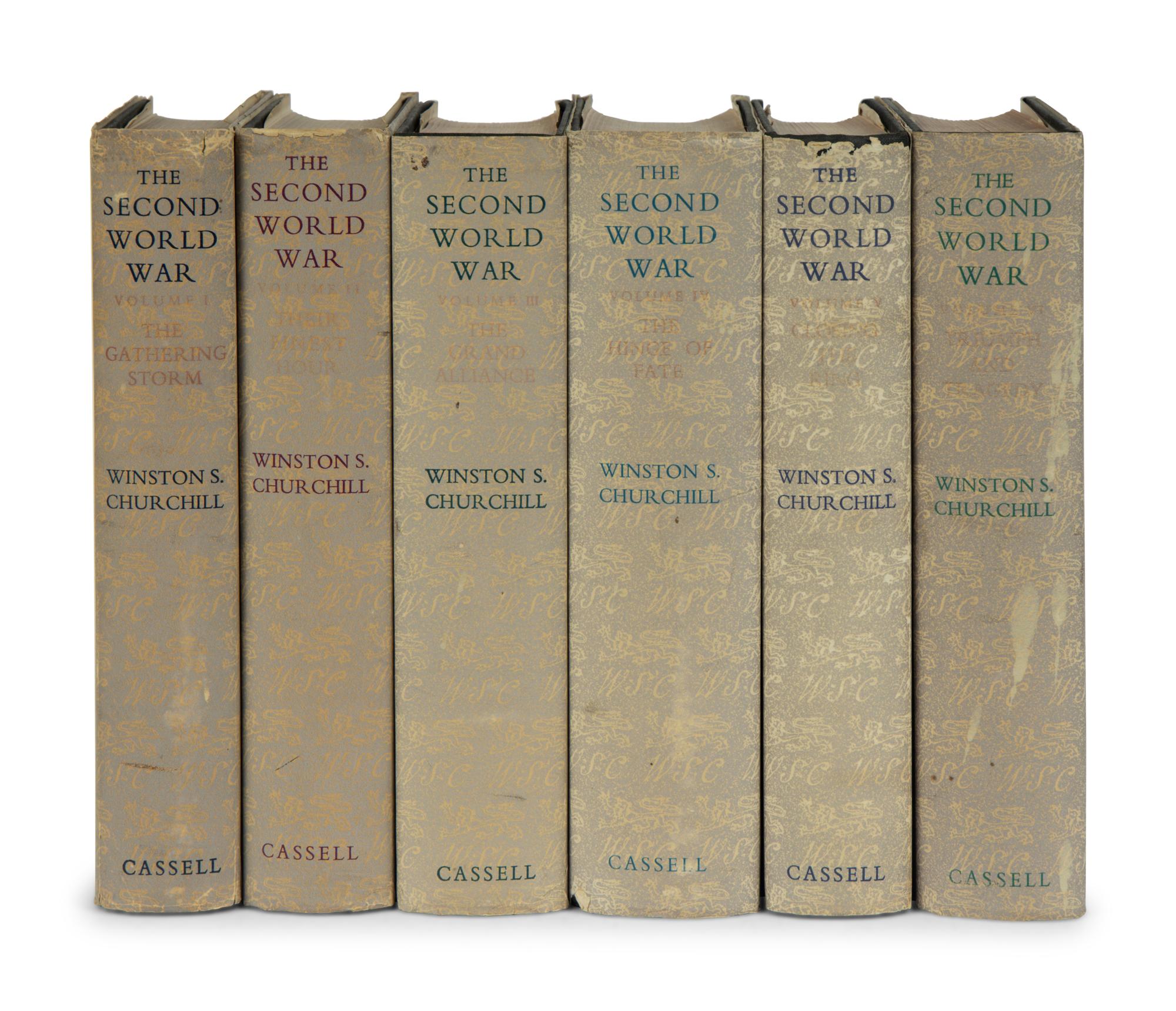 CHURCHILL, Winston Leonard Spencer, Sir (1874-1965). The Second World War . London et al: Cassell & Co. Ltd, 1948-1954.