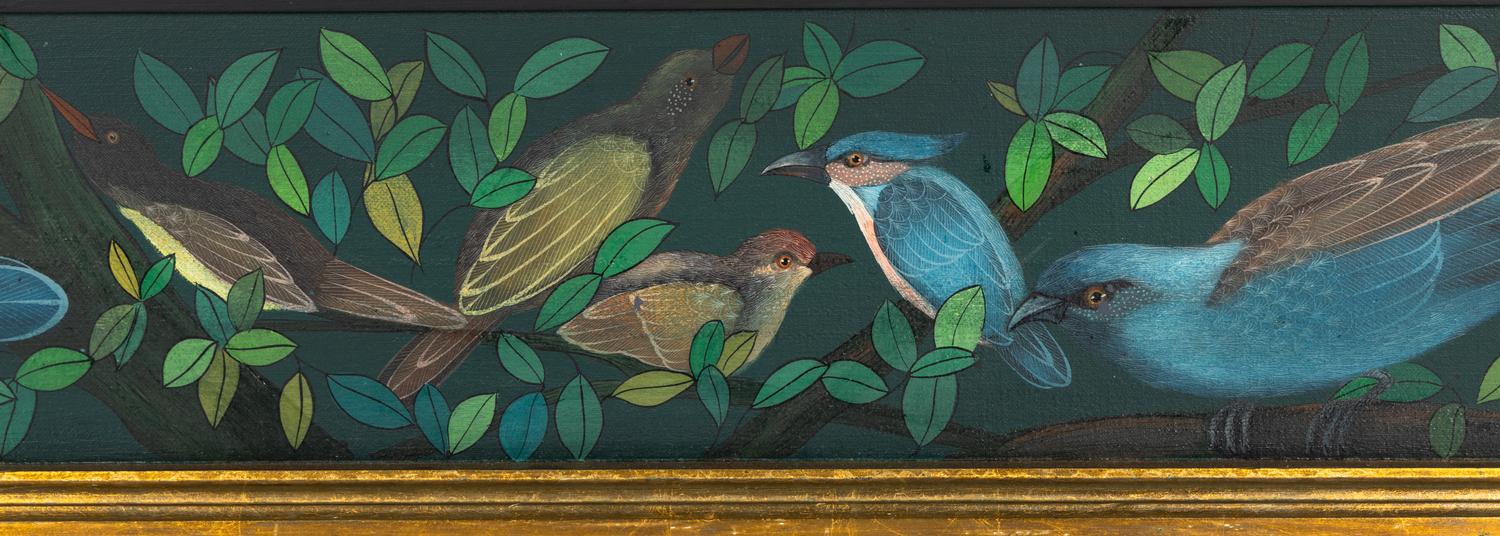 A Paint Decorated Mirror
